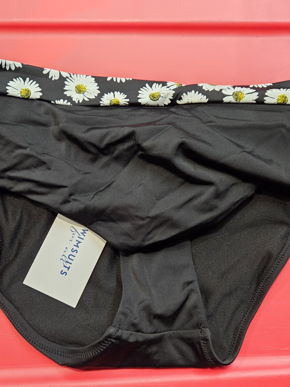 Swimsuits For All Black Bikini Bottoms with Daisy Trim